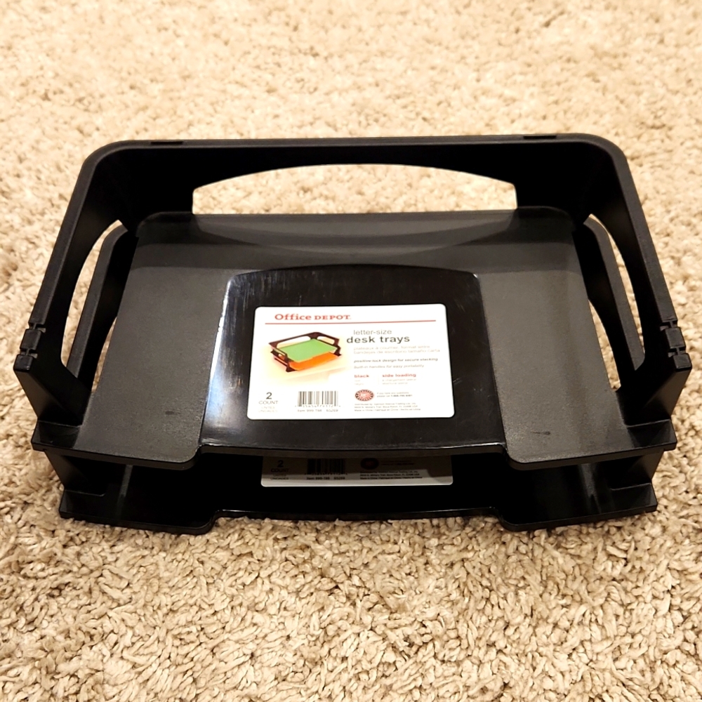 Office Depot 2 Letter Size Desk Trays